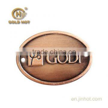 New Product Made in China Antique Metal Label for Glass,zinc Alloy Brand Logo for Wine Spirit Bottle photo-3
