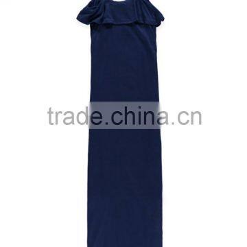 New Design Kids Girls Dress, Flounce Maxi Dress, Party Long Dress