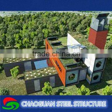 low cost prefabricated hotel container house