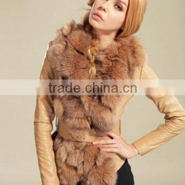 fox fur leather down