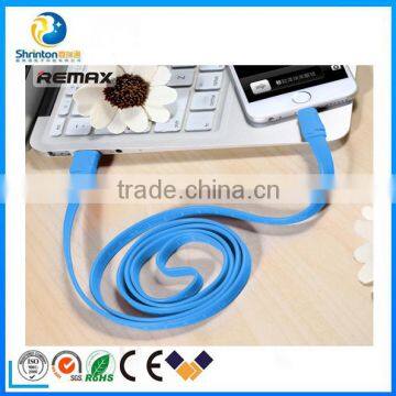 remax cable micro usb data line flat ruler type used for all Android smartphone