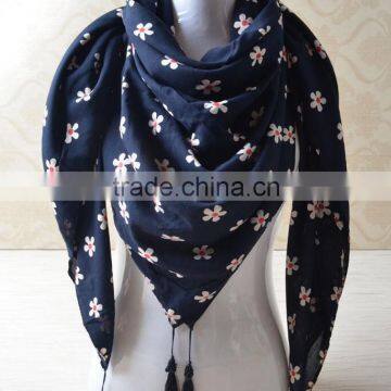New Designs Printed Cotton Square Head Scarf