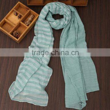 New Long Viscose Gradient Striped Turkey Scarf photo-4