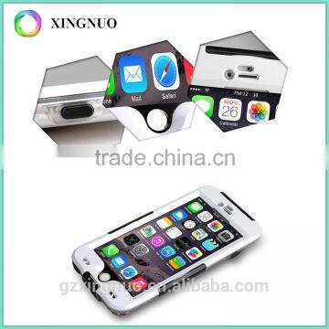 China supplier 2 in 1 PC + Silicone shockproof waterproof phone case for iphone6