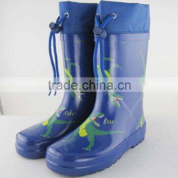 animail children printed rubber rain boots
