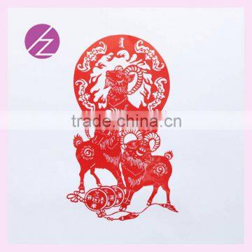 Many types of lovely sheep best gift for business partner souvenir gift good quality paperc-cut christmas gift JZ-75