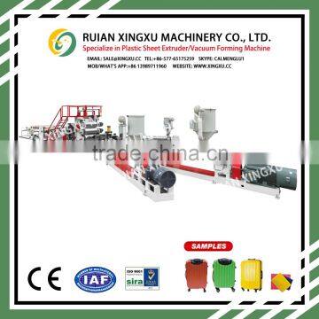 high quality plastic extruder pp sheet making machine