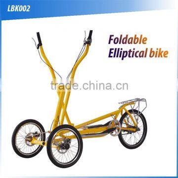 (160430) Fitness indoor/outdoor folding speed3/8 three wheels aluminum alloy/iron exercise bike