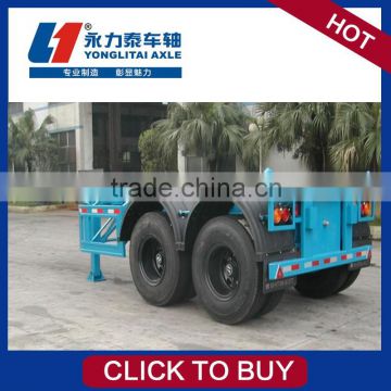 American semi-trailer low bed semi trailer yalong 2 axles semi trailer