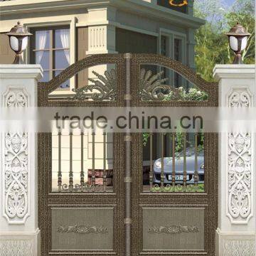 AJLY-604 factory price Art Aluminum Villa Exterior/Entrance door/gate