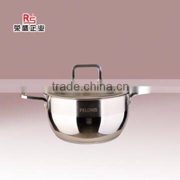 Food grade certification Stainless Steel 304 Induction cooking Sauce Pot