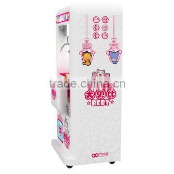 Deluxe Coin Operated Candy Snacks Cigarettes Dolls Beby Crane Claw Game Machine Simulation photo-3