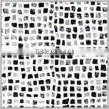 black and white tile