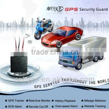 Smallest easy operation global car gps tracker with website server tracking solution