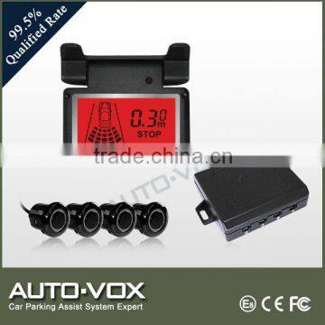 Car front roof LED display for car parking senor system