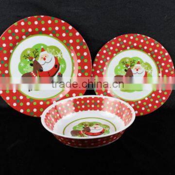 12pcs melamine dinner set dinner ware Christmas