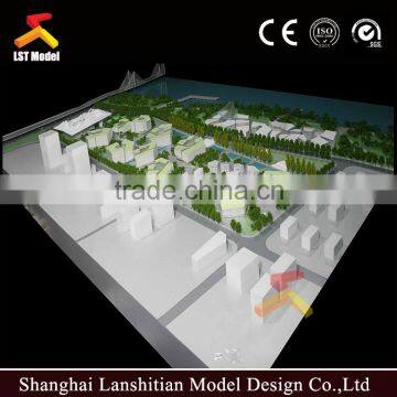 architectural building scale mdel with beautiful landscape