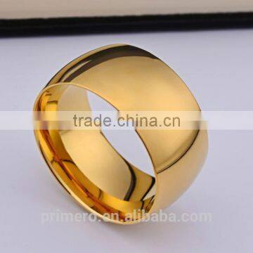 Wholesale Fashion Men Jewelry Stainless Steel Ring Black Silver Gold Smooth Wide Version Finger Rings Models photo-5
