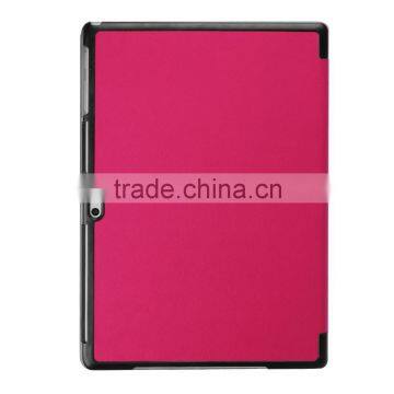 Hot Sale Hor Press Ultra Thin Flip Leather Case for Mircosoft Surface Pro 4 Flip Leather Cover Case photo-3