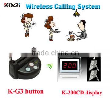 wireless customer calling system for restaurant hot sale wireless service call button pager