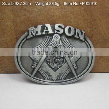 Custom Brand Name Buckle Plate Metal Belt Buckle photo-6