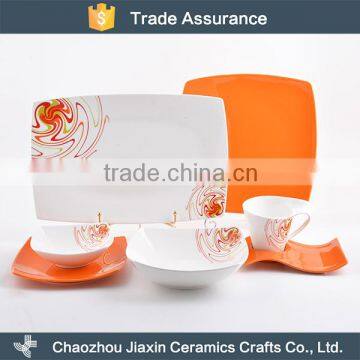 Modern decal luxury restaurant ceramic dinner set