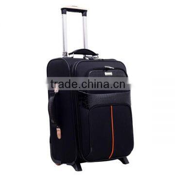 2-tone fabric new design trolley suitcase