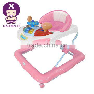 New Design 4 Wheels Discovery Plastic Baby Walker With Brakes photo-3