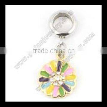 wholesale flower enamel bead