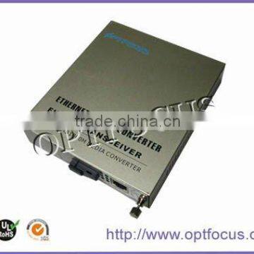 10/100/1000M Single 1490/ 1550nm sm 80Km SC Fiber Media Converters