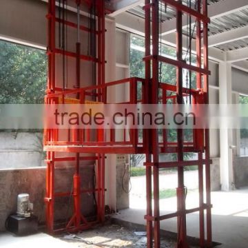 Cheap CE lead rail lift vertical cargo platform lift hydraulic vertical cargo platform lift