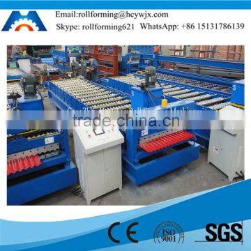 China Aluminum Corrugated Sheet Roll Forming Machine