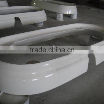 72" Traditional Free Standing Double Slipper Cast Iron Bath Tub With Plinth Grey photo-5