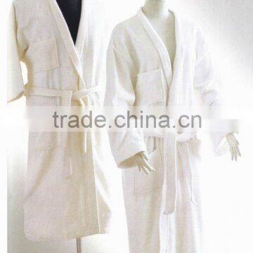 Used Luxury Hotel 100% Cotton Waffle Hotel Bath Robe YKY086