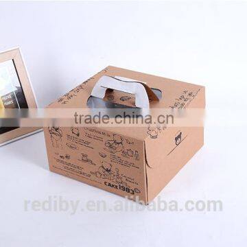 High Quality Food Window Paper Package Box Corrugated Cardboard Brown Kraft Box photo-2