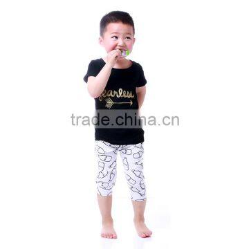 2016 new brand top and short set child soft cotton clothes boy clothes