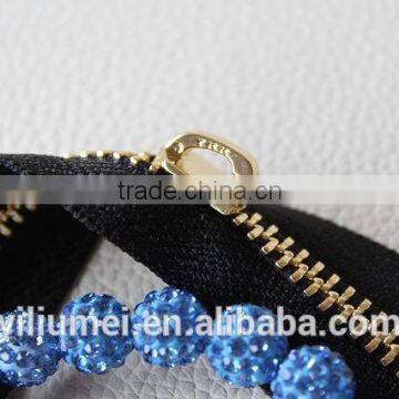 Fashion high quality custom metal/Nylon/resin zipper for clothing/bag/shoes