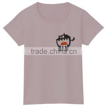 OEM Servece Cute Monster and Cake Heart Design for Girls Cotton Tshirt photo-4