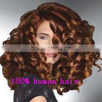 Gorgeous! china manufactuer bouncy wave, Brazilian virgin hair lace front wig