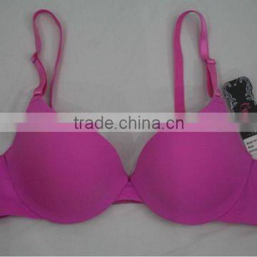 Seamless Bonded Design Mature Women Sexy Push Up Lingerie Bra
