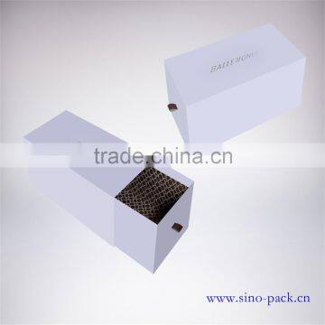 gray board and art paper drawer gift box handmade in China