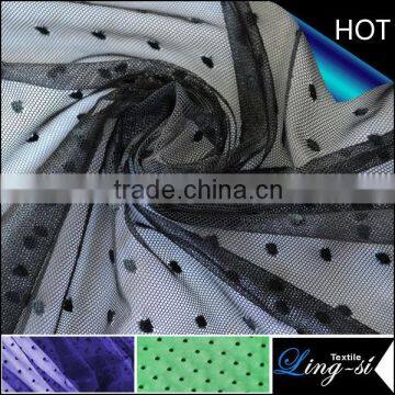 Polyester Mesh Jacquard Fabric for Dress DSN445