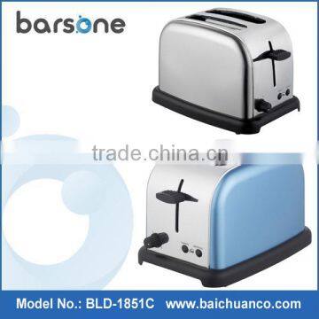 Stainless Steel 2 Slice Toaster With Bun Warmer