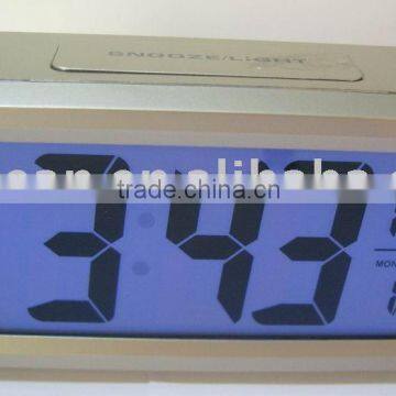 big digits display lcd clock (with back light,alarm,snooze)