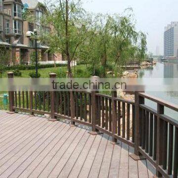 wood plastic composite board wpc decking with grooves