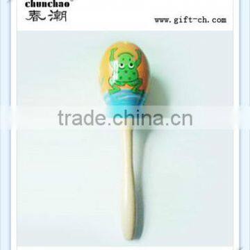 musical instrument wooden maracas toy for kids