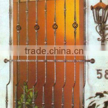 Top-selling newest wrought iron window grill design