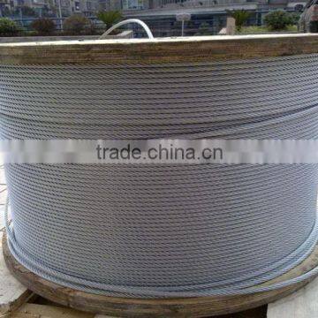 Manufacture 6*19+IWRC Galvanized Steel Wire Rope/steel Cable