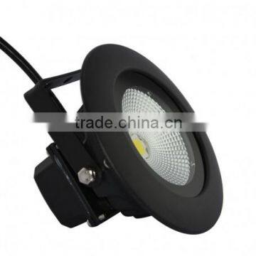 LED 10W IP65 Integrated Round Warm White Black Outdoor Led Flood Light photo-3