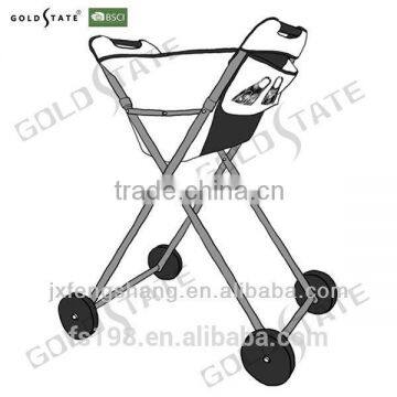 Black- white folded laundary dirty cloth storage basket car